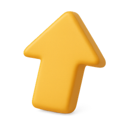 arrow, yellow, 3d