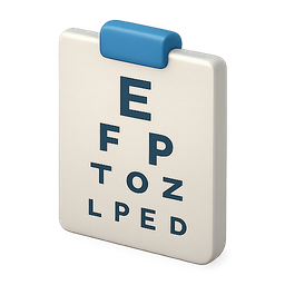 eye test, vision, chart
