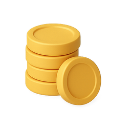 coins, tokens, 3d
