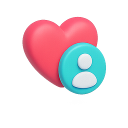 heart, user, profile