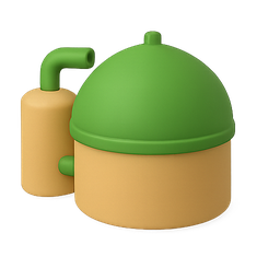 container, 3d model, green