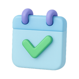 calendar, checkmark, scheduling