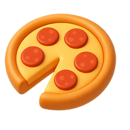 pizza, food, 3d