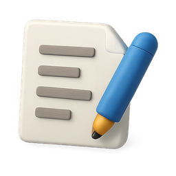 note, document, editing