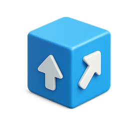 3d, cube, arrows