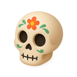 skull, 3d, decoration