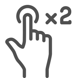 double tap gesture hand
