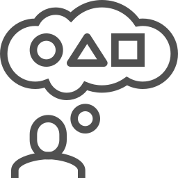 cloud geometric shapes human