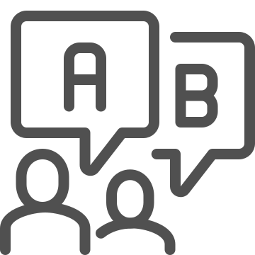 Feedback, interview, opinion icon vector icon