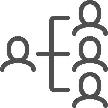 Associates, collaboration, cooperation icon vector icon