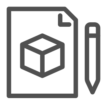 abstract product, block, component vector icon
